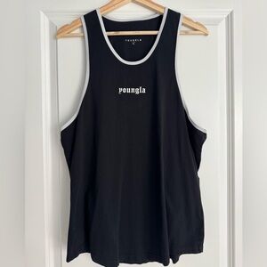 YoungLA Black and White Trim Tank